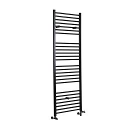 Milano Nero - Matt Black Dual Fuel Straight Heated Towel Rail 1800mm x 500mm