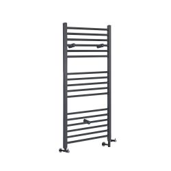 Milano Artle - Anthracite Dual Fuel Straight Heated Towel Rail 1200mm x 600mm