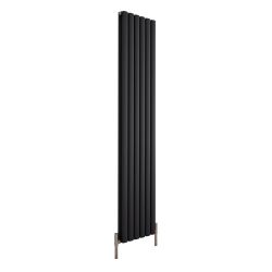 Milano Aruba Ayre - Aluminium Anthracite Vertical Designer Radiator 1800mm x 350mm (Double Panel)