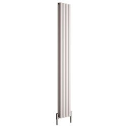 Milano Aruba Ayre - Aluminium White Vertical Designer Radiator 1800mm x 230mm (Double Panel)