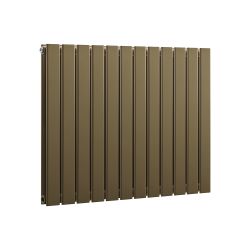 Milano Alpha - Flat Panel Horizontal Designer Radiator - 635mm Tall - Choice of Metallic Colours and Widths