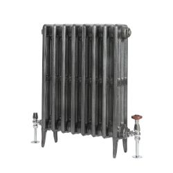 Milano Alice - Classic Cast Iron Column Radiator - 660mm Tall - Dark Pewter - Multiple Sizes Available