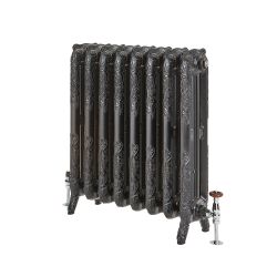 Milano Beatrix - Ornate Cast Iron Radiator - 768mm Tall - Black - Multiple Sizes Available