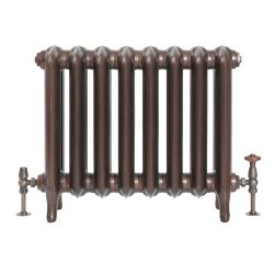 Milano Tamara - Oval Column Cast Iron Radiator - 560mm Tall - Antique Copper - Multiple Sizes Available