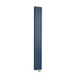 Milano x ECOSO Aruba - Electric Deep Sea Blue Vertical Designer Radiator - Choice of Size and Wi-Fi Thermostat