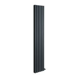 ECOSO Aruba Ardus - Anthracite Dry Heat 1700W Vertical Electric Designer Radiator - 1784mm x 354mm (Double Panel) - Choice of Wi-Fi Thermostat