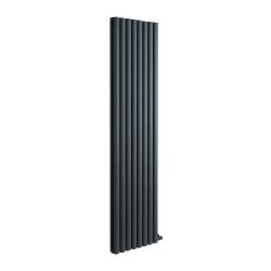 ECOSO Aruba Ardus - Anthracite Dry Heat 2300W Vertical Electric Designer Radiator - 1784mm x 472mm (Double Panel) - Choice of Wi-Fi Thermostat