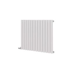 Milano x ECOSO Aruba Electric - Rose Petal Pink Horizontal Designer Radiator - 635mm Tall - Choice of Size, Thermostat and Cable Cover