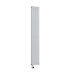 Milano x ECOSO Aruba - Electric White Vertical Designer Radiator - Choice of Size and Wi-Fi Thermostat - Plug-In and Hardwired Options
