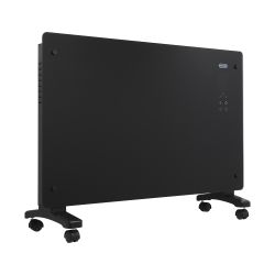 ECOSO Vitrum - Smart Electric Glass Panel Portable Heater - Plug-In/Hardwired Options and Choice of Wattage and Finish