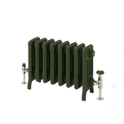 Milano Isabel - 4 Column Cast Iron Radiator - 357mm Tall - Farrow & Ball Duck Green - Multiple Sizes Available