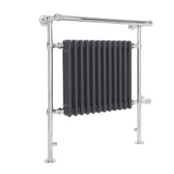 Milano Elizabeth - Anthracite and Chrome Traditional Electric Heated Towel Rail - Choice of Size