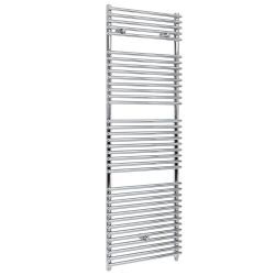Milano x ECOSO Arno - Electric Chrome Bar on Bar Heated Towel Rail - Choice of Size and Heating Element