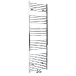 Milano Neva - Chrome Central Connection Heated Towel Rail - Choice of Size