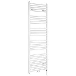 Milano x ECOSO Neva - Electric White Heated Towel Rail - Choice of Size and Heating Element