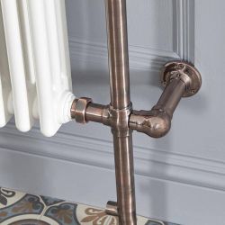 Milano - Traditional Brushed Bronze Heating Element Cable Masking Cover