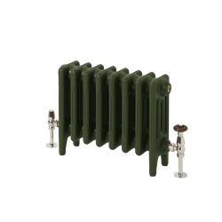 Milano Mercury - 4 Column Cast Iron Radiator - 360mm Tall - Farrow & Ball Duck Green - Multiple Sizes Available