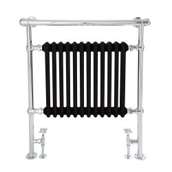 Milano Elizabeth - Traditional Heated Towel Rail (With Overhanging Rail) - Choice of Size and Finish
