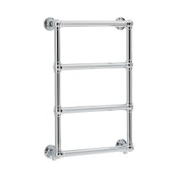 Milano Derwent - Wall Mounted Traditional Chrome Minimalist Heated Towel Rail - Choice of Size