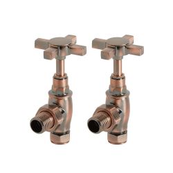 Milano - Traditional Angled Radiator Valves - Choice of Finish