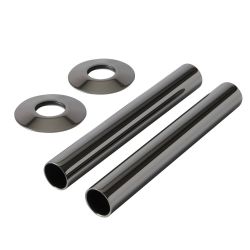 Milano - Black Nickel Radiator Pipe Sleeves (Pair)