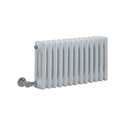 Milano Windsor - White Traditional Horizontal Electric Triple Column Radiator - 300mm x 605mm - Choice of Wi-Fi Thermostat