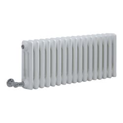 Milano Windsor - White Traditional Horizontal Electric Triple Column Radiator - 300mm x 785mm - Choice of Wi-Fi Thermostat