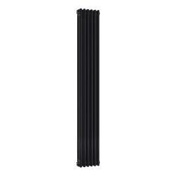 Milano Windsor - Black 1800mm Traditional Vertical Triple Column Radiator - Choice of Size and Feet