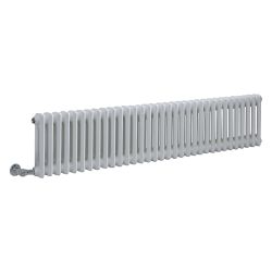 Milano Windsor - White Traditional Horizontal Electric Double Column Radiator - 300mm x 1505mm - Choice of Wi-Fi Thermostat