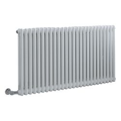 Milano Windsor - White Traditional Horizontal Electric Double Column Radiator - 600mm x 1190mm - Choice of Wi-Fi Thermostat