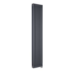 Milano Windsor - Anthracite Traditional Vertical Electric Triple Column Radiator - 1800mm x 380mm - Choice of Wi-Fi Thermostat