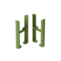 Milano Windsor - Traditional 3 Column Radiator Feet - Choice of Green Finishes