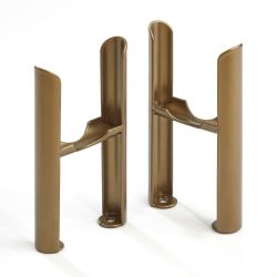 Milano Windsor - Traditional 3 Column Radiator Feet - Choice of Metallic Colours