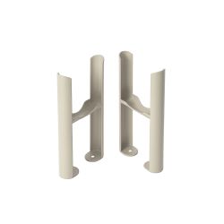Milano Windsor - Traditional 3 Column Radiator Feet - Choice of Neutral Finishes