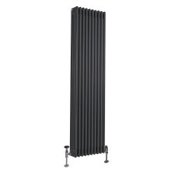 Milano Windsor - Vertical Traditional Column Radiator - 4 Column - 1800mm x 470mm - Anthracite