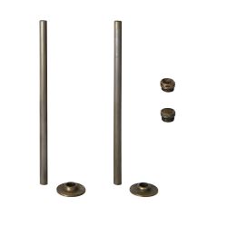 Milano - Brass Radiator Trim Kit - Pipe Connectors with Blanking and Bleed Plugs