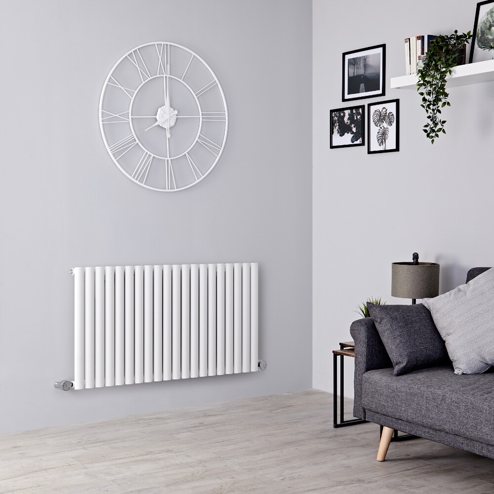 Milano Aruba Electric - White Horizontal Designer Radiator 635mm x 1180mm