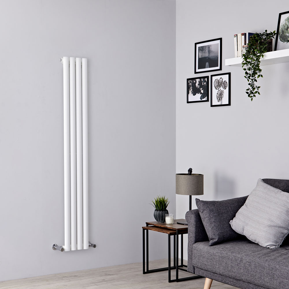 Milano Aruba Slim - White Space-Saving Vertical Designer Radiator 1600mm x 236mm