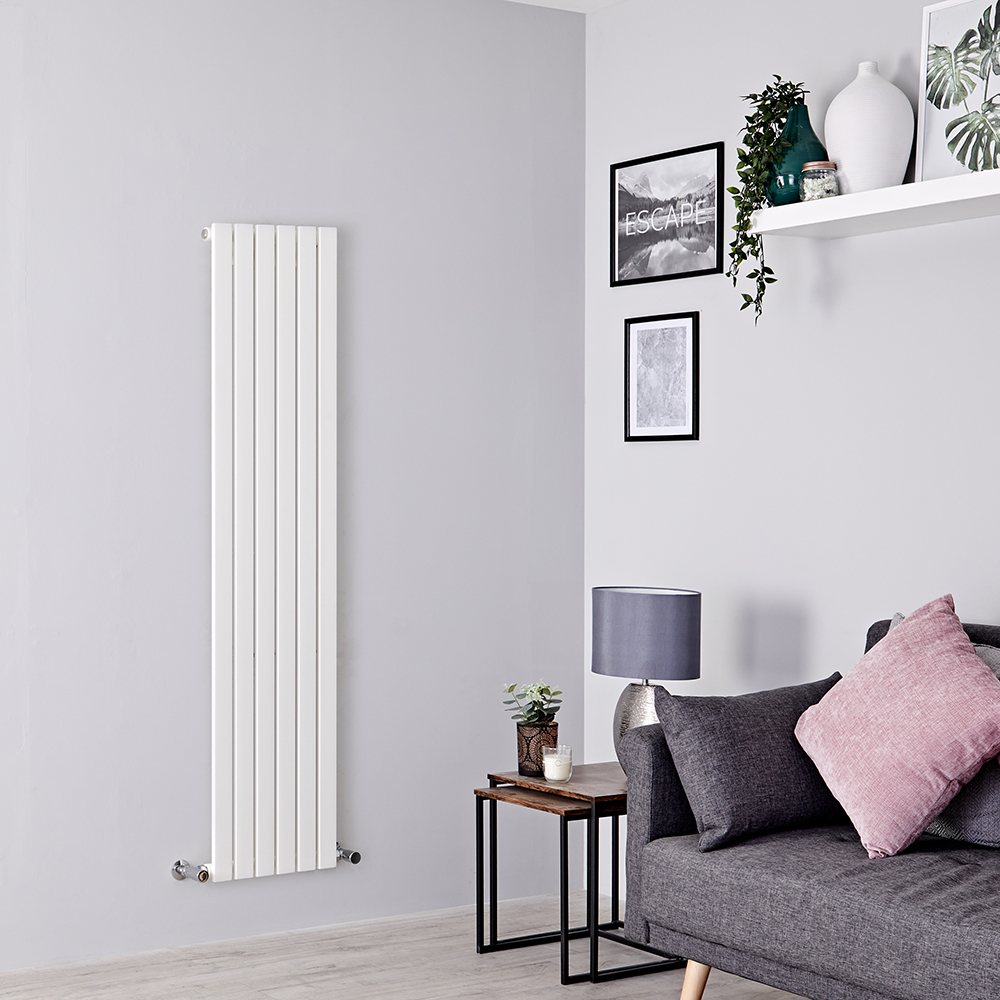 Milano Capri - White Vertical Flat Panel Designer Radiator 1600mm x 354mm