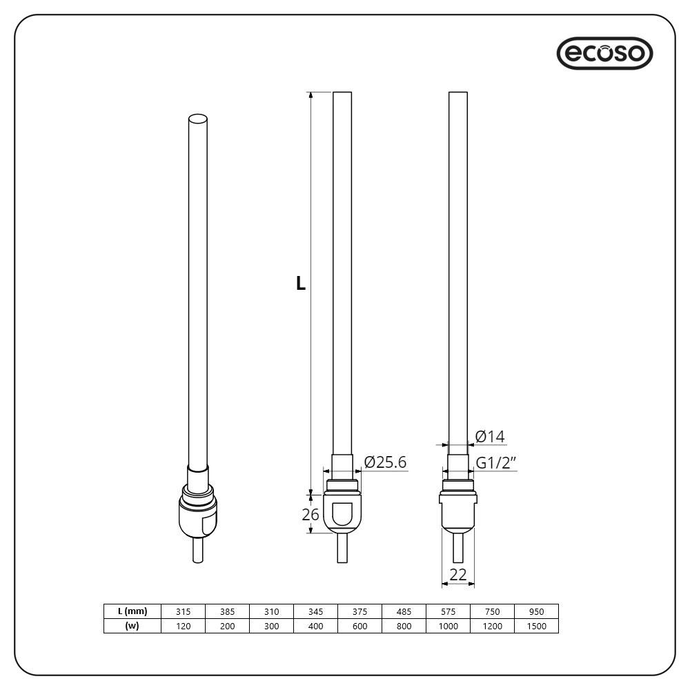 product dimensions