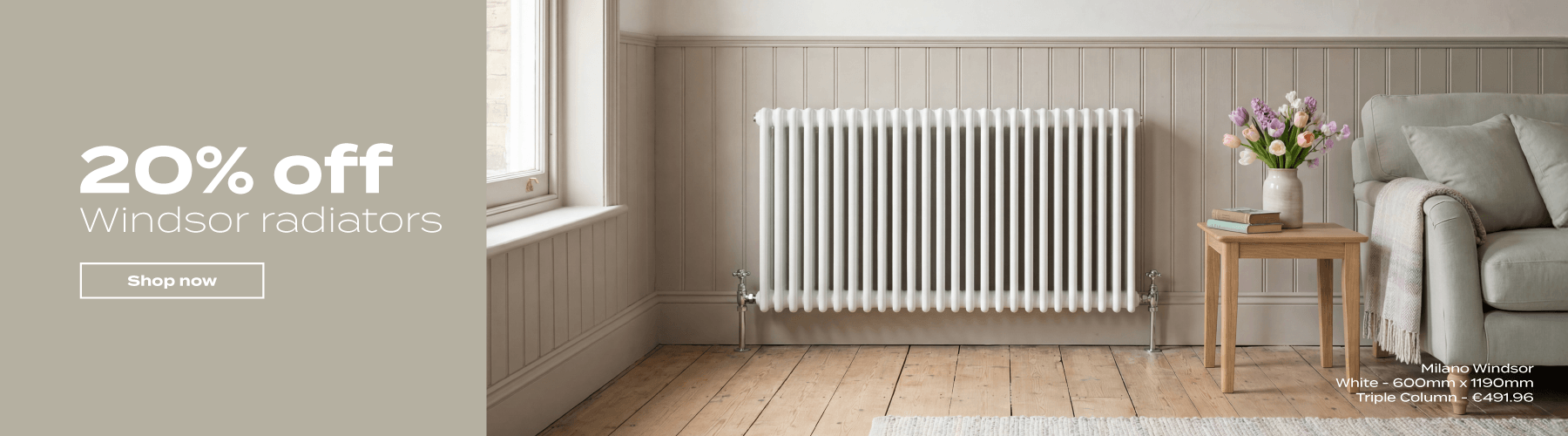 Timeless style. Reliable warmth. Shop column radiators from €174.95 | Explore the collection