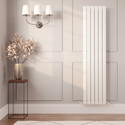 White Vertical Radiator