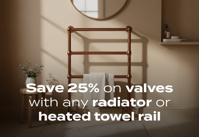 Derwent heated towel rail